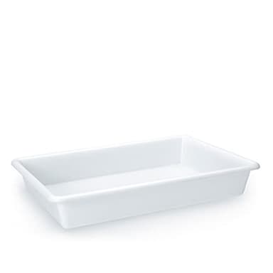 CABLEPELADO Bandeja para hostelería | Bandeja para frigorífico | Polipropileno | Apta para lavavajillas | Medidas 48.5 cm Largo x 33,5 cm Ancho x 8 cm Alto | Capacidad 9 litros | Blanco