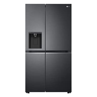 LG GSLV71MCLE, Clase E, 635 L, Frigorífico, Side-by-Side Side-by-Side, Eis-, Crushed Ice Water Sprender, Total No-Frost, DoorCooling+, LINEARCooling, Inverter Linear Compresor, Wi-Fi Matte Black