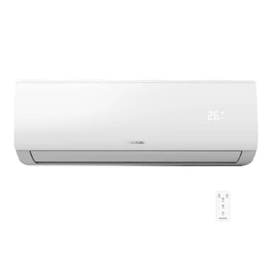 Cecotec Aire Acondicionado Split AirClima 9000 Smartfresh. 9000 BTU, Motor DC, Bomba de Calor, Mando a distancia, Pantalla LED, Sistema Inverter, 5 Modos, 8 Velocidades, Cobertura 16 m2