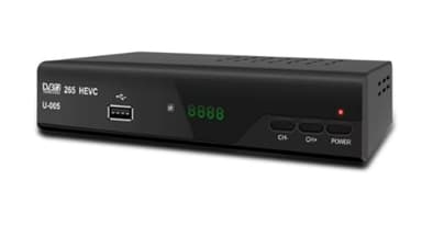 Decodificador TDT HD - DVB-T2 H.265 HEVC Full HD PVR, USB, HDMI, SCART, Sintonizador de televisión Digital Terrestre, decodificador terrestre, Receptor Digital de Alta definición Full HD 1080p.