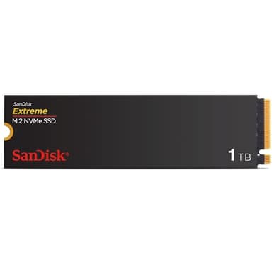 SanDisk Extreme 1TB, M.2 2280 PCIe Gen 4 NVMe, con velodidad de lectura de hasta 5150 MB/s