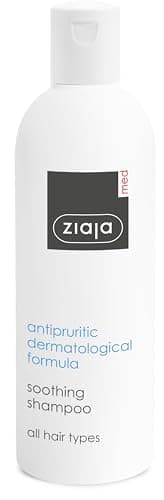 Ziaja Champú Antiprurítico Dermatológico Calmante, Fórmula Natural con Aloe, para Todo Tipo de Cabello, 300 ml de ZIAJA MED