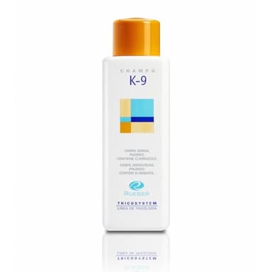 Rueber - Champú K-9 400ml | Champu Dermatitis Seborreica | Calma, Purifica y Sanea el Cuero Cabelludo | Champu Anticaspa Hombre y Mujer | Champu Cuero Cabelludo Descamacion Evita Puritos y Picores