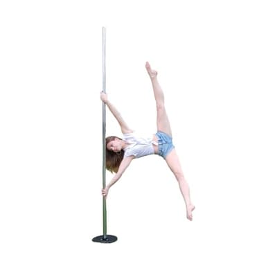 Pole Dance - Barra de baile (42 mm, apta para exteriores, tubo retráctil, barra independiente, capacidad de carga de hasta 80 kg)