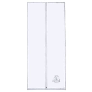 Aislante de Puerta HOOMEE para Aires Acondicionados Portátiles con Extensión de Manguera Cosida para Mayor Rendimiento de Enfriamiento, Menor Consumo de Energía, con Cremallera, 90x210cm