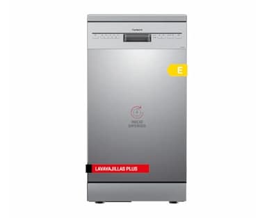Corberó - Lavavajillas | CLVM403X | 10 Cubiertos, 5 Programas con 4 Temperaturas, Indicadores LED, Inox, Inicio Diferido, Función Inicio-Pausa, 49 Db, Eficiencia Energética E
