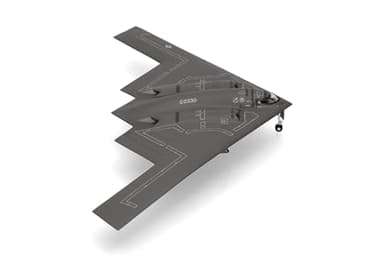 Herpa Miniatura del avión U.S. Air Force Northrop Grumman B-2A Spirit – Whiteman Spirit of California, Escala 1/200, Modelo prefabricado, maqueta de colleción, modelismo, Avion sin Soporte