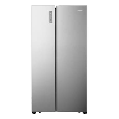 Hisense RS677N4BIE - Frigorífico Side By Side, Puerta Americana, Total No Frost, Capacidad Neta 519 L, 1.78 m,Super Freeze,Super Cool,Multi-air Flow,Dual-tech Cooling,Inox