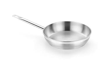 BRA Profesional Sartén 30 cm acero inoxidable, triple fondo difusor, full induction, mango ergonómico
