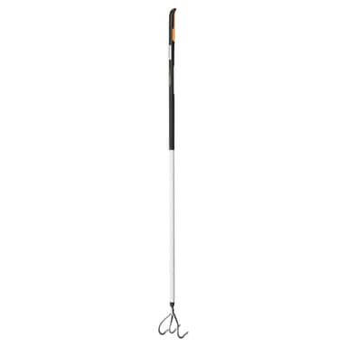 Fiskars Cultivador con 3 púas, Para preparación del lecho, Negro/Naranja, Acero inoxidable/Plástico/Aluminio, 1027040
