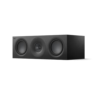 KEF Q6 Meta Altavoz Central/LCR pasivo HiFi, Negro Satinado | Música | Televisión y Home Cinema | Gaming | Caja Cerrada tridireccional | Transductor Uni-Q de 10 cm con Mat | Dos LF de 16,5 cm