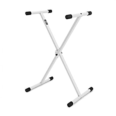 Soporte de teclado ligero X-Frame blanco de Gear4music 30kg Max Load
