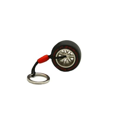 F1 Pirelli Motorsport - Llavero de goma para neumáticos, color rojo