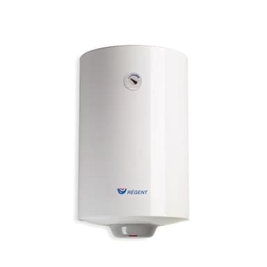 Regent - Termo Eléctrico 50 Litros, Calentador de Agua Eléctrico Vertical con Luz Piloto y Regulación Exterior 45x48x57,3, Calentadores Fabricados para Instalación en España- Eficiencia C Rango (A+/F)