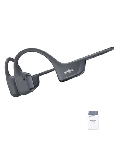 SHOKZ OpenRun Pro 2 Auriculares Deportivos de Conducción Ósea, Inalámbricos Bluetooth 5.3, Micrófonos con Cancelación de Ruido, Resistente al Agua IP55, 12h Reproducción, Carga Rápida USB-C, Negro