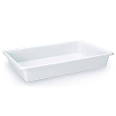 CABLEPELADO Bandeja para hostelería | Bandeja para frigorífico | Polipropileno | Apta para lavavajillas | Medidas 54 cm Largo x 39,5 cm Ancho x 8.5 cm Alto | Capacidad 13 litros | Blanco