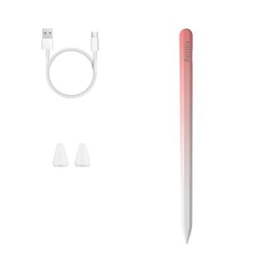 R3 Lápiz para Tablet Capacitivo Universal Compatible con Tablet Android iOS Apple iPad/Pro/Air/Mini/Samsung/Huawei//Lenovo/Xiaomi Todos Los Tabletas y Smartphones (PinkWhite)