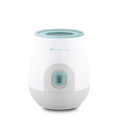 Bebeconfort Calientabiberones eléctrico, calienta biberones y papillas en 70 segundos, Blanco con verde