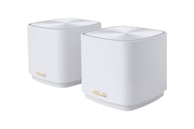 ASUS ethernet ZenFiWi XD5 2 Pack, Sistema WiFi 6 Mesh para Toda la casa AX3000, Cobertura de hasta 464 m2, más de 5 Habitaciones, Configuración Sencilla, Seguridad de Red, Controles parentales) Blanco