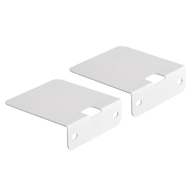 QUARKZMAN Flotante Altavoz Estantes, Metal Altavoz Pared Soporte Estudio Monitor Altavoz Estantería Soporte Blanco Paquete de 2