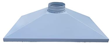 Campana para barbacoa, chimenea chimenea leña horno color gris Dimensiones L 130 x P 70 x H 35 cm