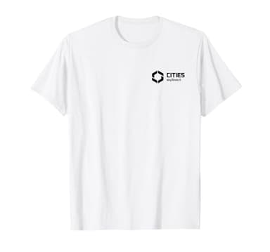 Cities Skylines II game logo black Camiseta