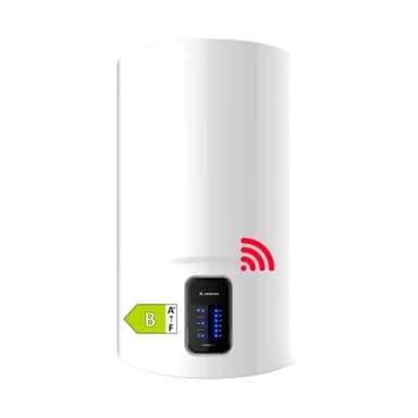 Ariston, Lydos Wifi - Termo Eléctrico 100L Vertical, Calentador de Agua Eléctrico 100 Litros Función ECO-EVO y Conectividad Wifi 47x45x91,3 Calentadores Instalación en España, Eficiencia B Rango(A+/F)