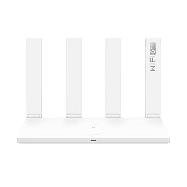 HUAWEI WiFi AX3, Router inalámbrico Dual Band Gigabit Wi-Fi 6 AX3000, 4 Puertos GE Auto adaptativos WAN/LAN, Seguridad HomeSec™, Ideal para Juegos Xbox/PS5/Steam y 8K, Exclusivo de Amazon.