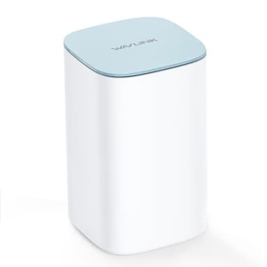 WAVLINK AX3000 Mesh WLAN Set (1 pack), WiFi 6 Dual Band Whole Home VPN Router/Repeater (up to 1600 Sq.Ft.), 3 puertos Gigabit para cada unidad, 5 x 5 dBi Antennas, 2x2 MU-MIMO & OFDMA, APP Management