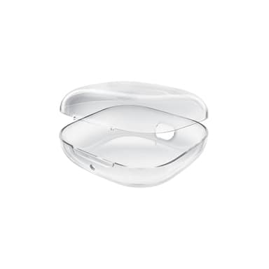 SHOKZ Estuche Transparente Compatible con Auriculares Open-Ear OpenFit Air SHOKZ, Funda de escuche para Auriculares inalámbricos Bluetooth con Botones, Funda Dura para Estuche de Carga, Transparente