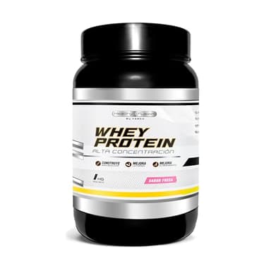Whey Protein en Polvo 37,25gr/dosis | 100% Proteína Pura | Aumenta masa muscular y mejora la recuperación | Alto valor proteico y nutricional para los músculos | BCAA y Glutamina | 1Kg