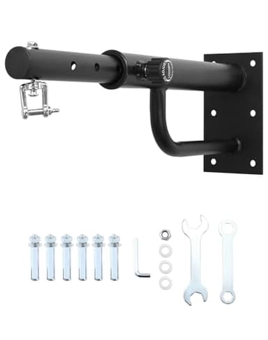 QWORK® Soporte para Saco de Boxeo de Acero Macizo, Ajustable 43-63 cm, Capacidad de Carga 150 kg