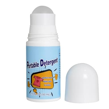 Removedor de óxido para ropa, removedor de manchas de ropa Roll Ball de 1.6 onzas, removedor de óxido de tela enzimática activa para quitar manchas de lápiz labial de forma rápida y eficaz