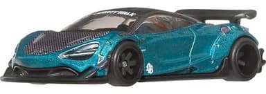 Hot Wheels Premium Car Culture LB-Works McLaren 720S Coche de juguete metálico coleccionable a escala 1:64 Vehículo silueta con neumáticos Real Riders, JBK47
