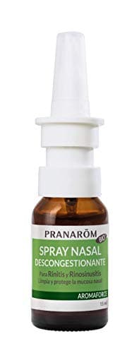 PRANAROM - Aromaforce - Spray Nasal Descongestionante - Con Aceites Esenciales BIO - Dispositivo Médico - Para Rinusinusitis - 15 ml