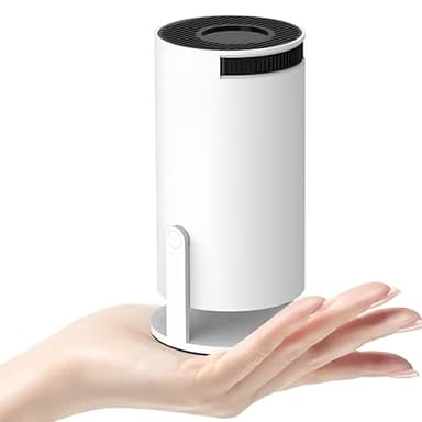 Proyector portátil 4K, Mini proyector de vídeo FHD 1080P Compatible con Android y Netflix, WiFi 6, BT 5.0, rotación de 180°, proyector de vídeo con corrección automática de distorsión Trapezoidal
