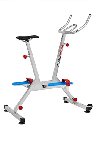 POOLBIKING ONE - Bicicleta para spinning acuático. Color plateado