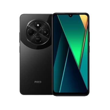 Xiaomi Poco C75 - Smartphone de 6+128GB, Pantalla inmersiva de 6.88” 120Hz, MediaTek Helio G81-Ultra, cámara Dual de 50MP IA, 5160 mAh, Carga rápida de 18W, NFC, Negro (Versión ES)