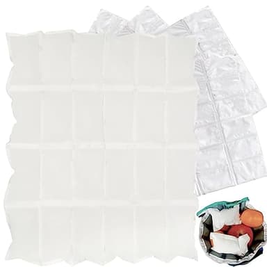 Anloximt Paquetes fríos - Hielo seco para enfriadores y envío de Alimentos congelados,Paquetes de Hielo para lonchera, Paquetes de congelador Reutilizables de Larga duración para Acampar, Playa