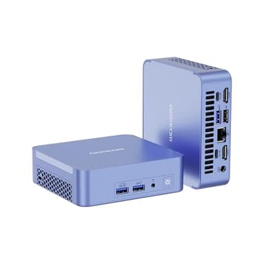 GEEKOM AX8 Pro Ai Mini PC, AMD Ryzen R7-8745HS (8C/16T, hasta 4.9GHz), 32GB DDR5 5600Mhz RAM, 512GB PCIe Gen 4 SSD, Windows 11 Pro, AMD Radeon 780M, WiFi 6E, BT5.2, LAN 2.5G.