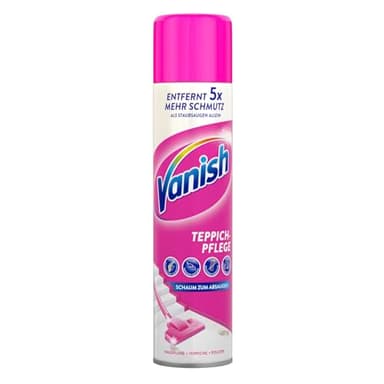 Vanish Oxi Action - Limpiador de tapicería y alfombras, espuma quitamanchas para limpieza de áreas grandes, 600 ml, fragancia de flores de primavera, limpia y refresca tu alfombra