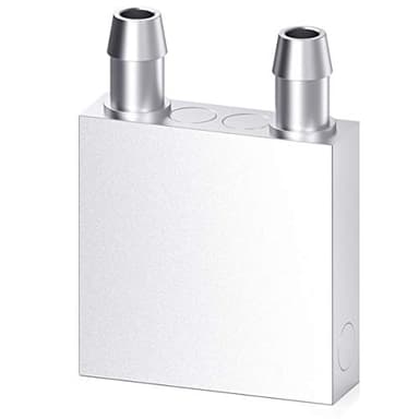 CLDIY Bloque de refrigeración por agua de aluminio para enfriador de agua líquida, disipador de calor, diseño gráfico de sistema, disipador de calor, cabezal endotérmico, PC (40 mm x 40 mm x 12 mm), 1