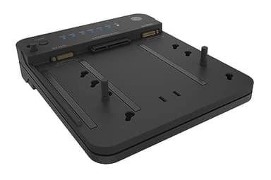 ICY BOX HDD/M.2 NVMe SSD Docking Station USB 3.2 Gen 2 (10 Gbps), estación de clonación y Lector de Discos Duros (SATA 2,5/3,5 Pulgadas y M.2 NVMe/SATA SSD), clonación bidireccional, USB-C y USB-A,