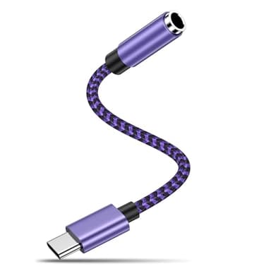 Adaptador USB C a jack, 3,5 mm de audio USB tipo C, adaptador de audio Jack para Samsung Galaxy S24 Ultra/S23 FE/S22/A55/A54/A35/A15/A14, adaptador de audio auxiliar tipo C para Google Pixel 8a/8/7