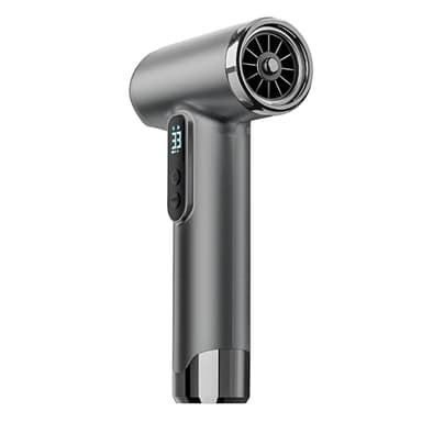 Secador de Pelo Inalámbrico, Secador de Pelo Recargable por USB de 100000RPM, 15000mAh, Secador de Pelo de Secado Rápido de 200W con Boquilla para Viajes en Casa (SILVER)
