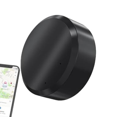 Genikeer Localizador GPS para Coche, GPS Trac-ker, Minis Rastreador, Dispositivo De Seguimiento De Vehículos, Detector De Seguimiento, Localizador GPS Bicicleta Antirrobo, Rastreador GPS para Niños