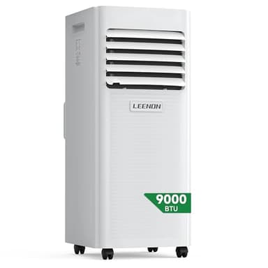 9000 BTU Aire Acondicionado Portátil 3 en 1 Aire Climatizador Deshumidificador e Ventilador, Control Remoto, Temporizador 24H, Modo Sueño e Incluye Kit Ventana, Ar Condicionado para Hogar y Oficina