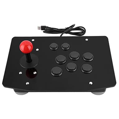 Joystick de Juego Arcade Rocker, Arcades Game USB Stick Buttons Controller PC Rocker 3D Botone Tipo Tarjeta de Lucha Gamepad Botones Tipos Tarjetas Controlador Mango Juegos Piezas Repuesto