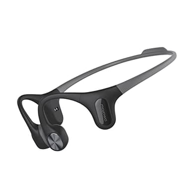mojawa Run Air(Mojo 2) Auriculares de Conducción Ósea, Bluetooth Inalámbricos de Oído Abierto, Deportivos con Graves Profundos, Ajuste Seguro, IP67 Impermeables, 26g, 8H Autonomía, Negro