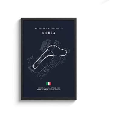 Impresión De La Lona Cuadro sobre Lienzo con Diseño De Circuito Internacional De Fórmula 1, Arte De Pared De F1, Póster Nórdico, Imagen De Carrera De Deportes De Motor Estética para Decoraci